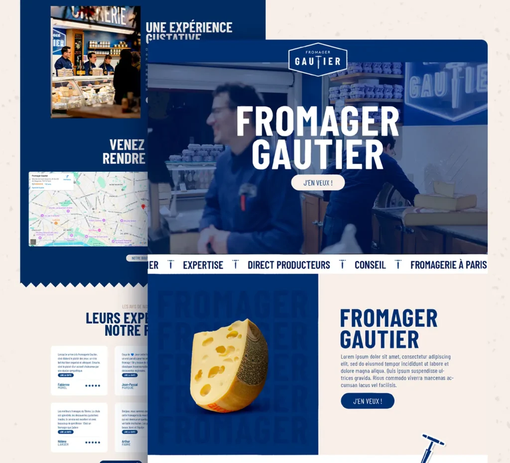 site internet fromagerie gauthier