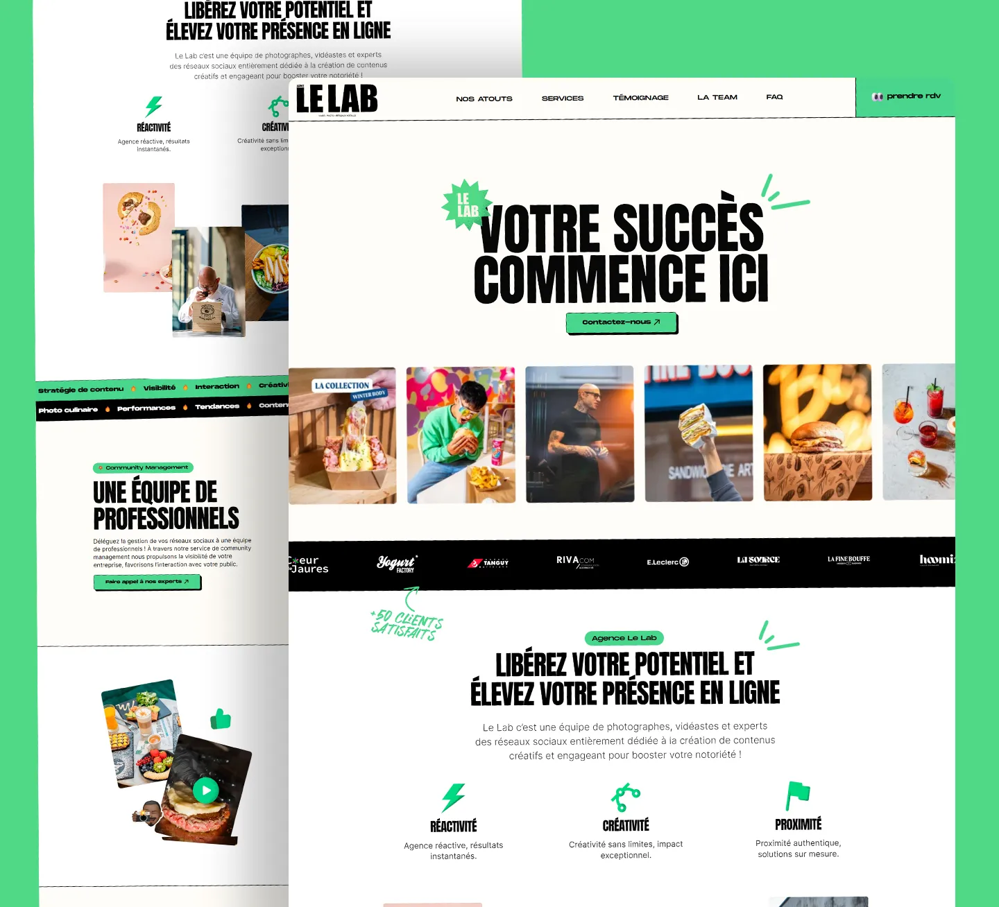 site internet le lab